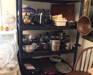 pots and pans, kitchen ware and small kitchen appliances