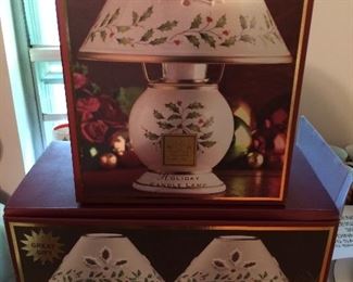 Lenox Holiday candle lamps and Tea light lamps