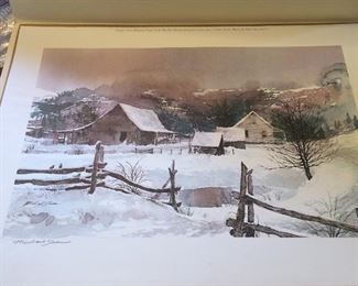 "Foothills" signed by Michael Sloan