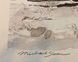 closeup of Michael Sloan signature