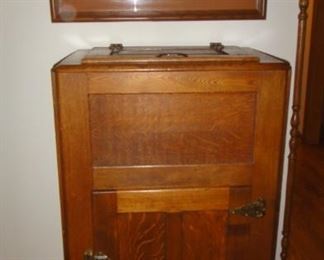 Antique  Oak Ice Box 