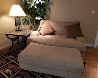 Large Over sized chair w/ ottoman, Chair and 1/2, Matching Sofa 