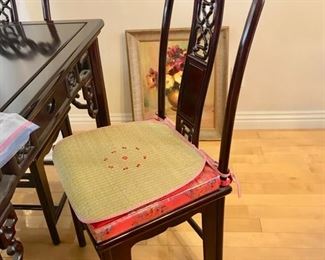 Beautiful Lacquer Mahjong Table w/4 chairs
 