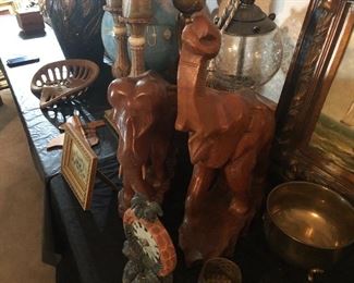Hand Carved Elephants from Thailand 