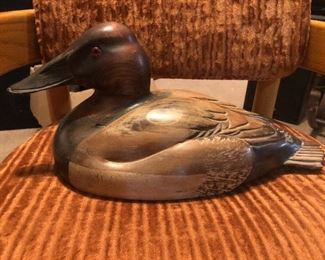 Ducks Unlimited Wooden Decoy Hand Carved Horse Canvasback 1985-1986 Season “Design Collector Decoy”

