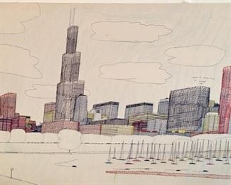 The Lakefront Artwork by Wesley Willis 1986 