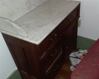 Wash stand with marble top