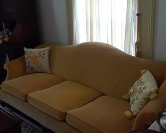Chippendale style sofa with ball and claw feet
