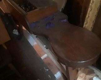 Cobblers bench used as coffee table