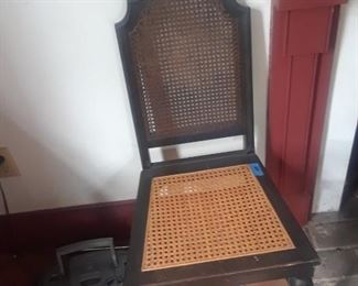 Cane back chair