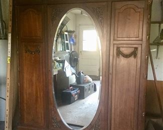 French Provincial Armoire / Mirror