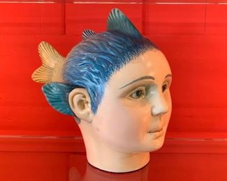 Vintage Bustamante Sculptural Head