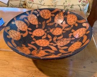 Artisan Hawaiian Handmade Bowl from Cook Pine, Signed