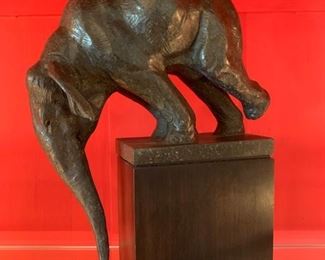 Dan Ostermiller, bronze, 13"h.