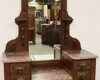 Victorian marble top dresser to set
