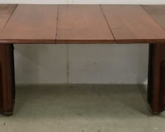 Walnut dining table w/ 3 leaves