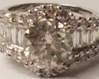 18K 6.0 Carat diamond unity ring APP $80,770