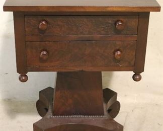 Period Empire 2 drawer work table