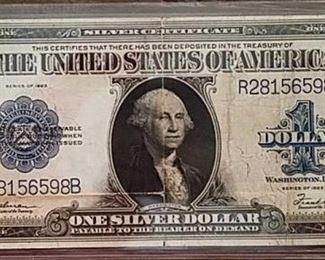 $1 Large Blue Silver Certificate