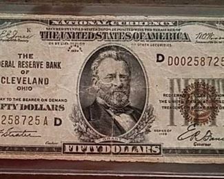 $50 National Currency Federal Reserve Note
