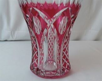 Colored Crystal Vase
