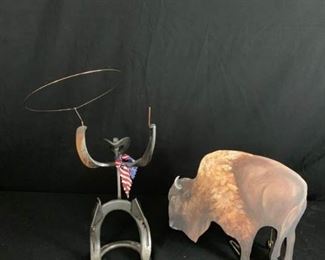 Cowboy and Buffalo