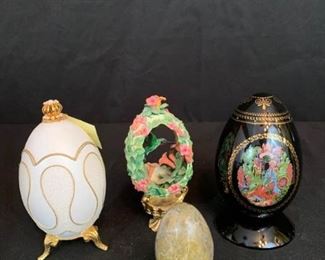 Four Handcrafted Eggs