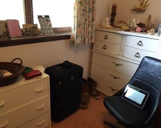Dressers, Chair, Suitcase
