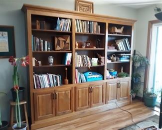 Swartzentruber custom made entertainment center. 