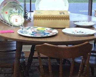 Maple table w/4 chairs Sunday Price $26.00