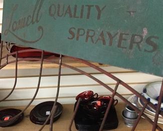 Antique Sprayer store display rack 