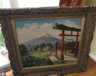 Beautiful oil painting brought back from Japan over 50 years ago.
