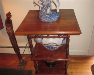 Asian Artifacts Accent Table