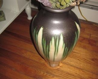 Vintage Glazed Drip Vase 
