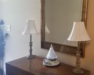 Authentic Asian cabinet & mirror