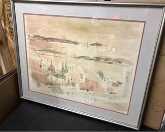 116 Alfred Birdsey Watercolor Signed