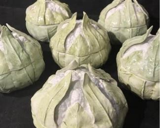 092a Capodimonte Covered Bowls