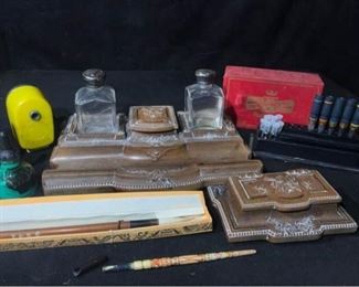 058 Desk Set, Rapidograph  Other Pens