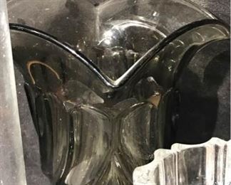 005 Ovingtons New York Smokey Glass Vase  Others