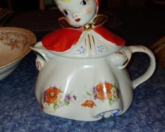 Rare antique Little Red Riding Hood pitcher