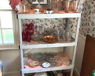 Pink depression glass and more