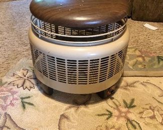 Very hard to find ottoman with fan vintage