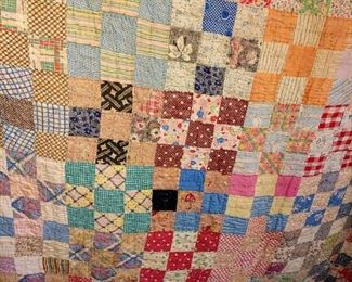Gorgeous vintage hand-sewn quilts