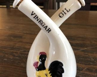 Very unusual oil and vinegar black Americana