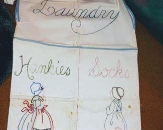 Many beautiful unusual hand-made linen pieces