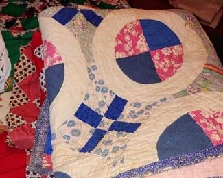 There is no shortage of vintage antique hand-sewn quilts