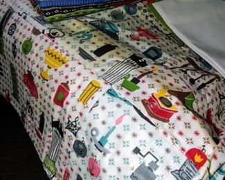 Like new condition vintage 1940s kitchen curtains