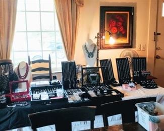 Huge selection of vintage costume jewelry and new sterling silver jewelry carried by Kelly's Jewel's
