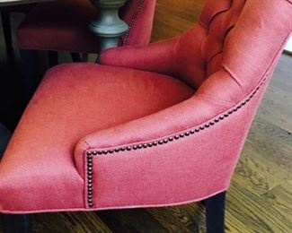 Restoration Hardware, Martine Tufted Fabric Armchair, (pair)