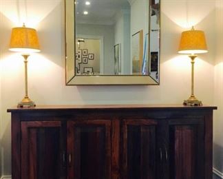 Pottery Barn Console Table 72" x 14" X 37"H